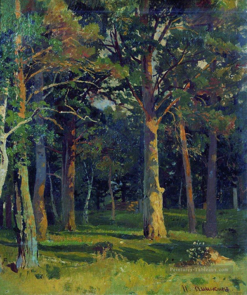 paysage classique de pin forestier Ivan Ivanovitch Peintures à l'huile